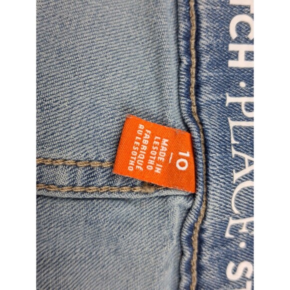 The Children’s Place Jeans Straight Stretch Dark Blue Denim Pants Boys Size 10 - Picture 4 of 12